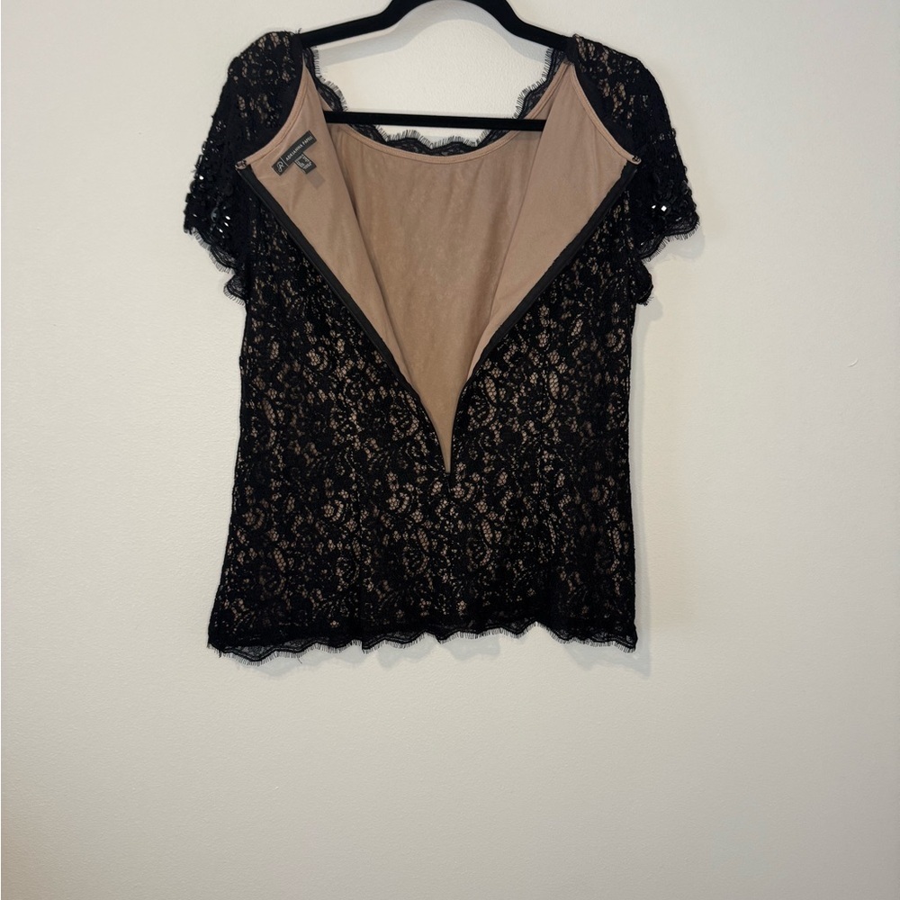 Adrianna Papell Black Lace Blouse - Picture 7 of 7
